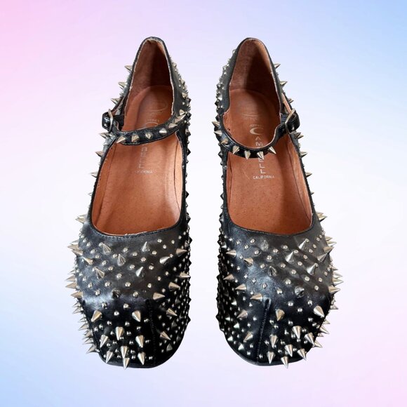 JEFFREY CAMPBELL PRICKLY SPIKE PLATFORM SHOES in BLACK - Picture 6 of 12